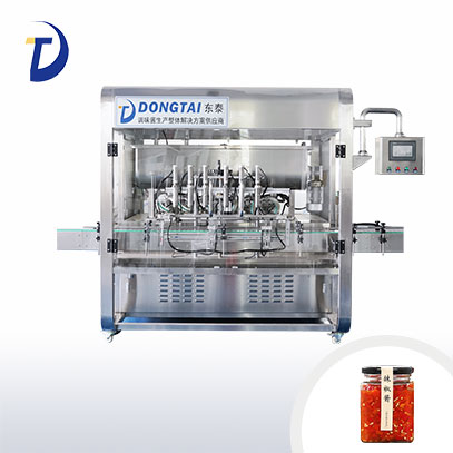 全自動(dòng)柱塞式辣椒醬灌裝機(jī)